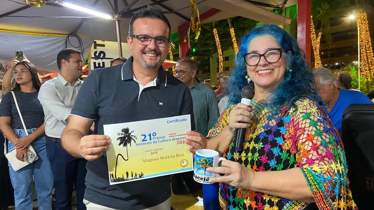 Alagoas Notícia Boa recebe o Prêmio Notáveis da Cultura Alagoana » Alagoas Notícia Boa