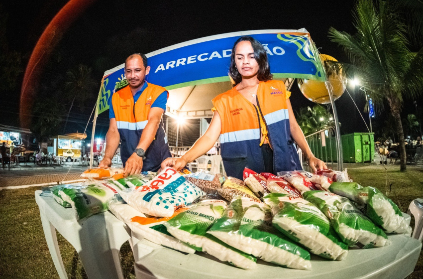 Alimentos arrecadados no São João serão destinados ao Mesa Brasil