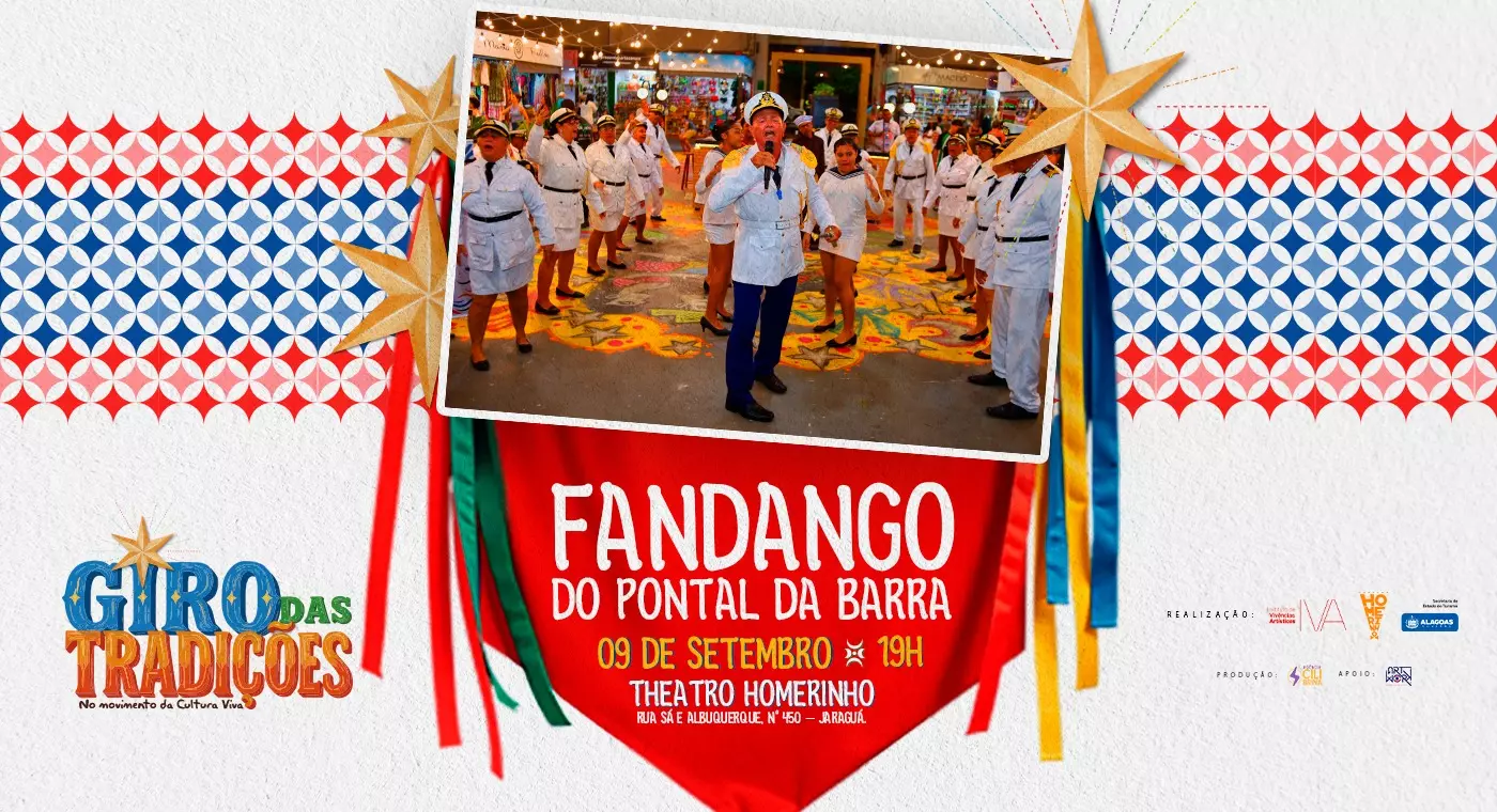 Fandango do Pontal da Barra é atração do Giro das Tradições no Theatro Homerinho