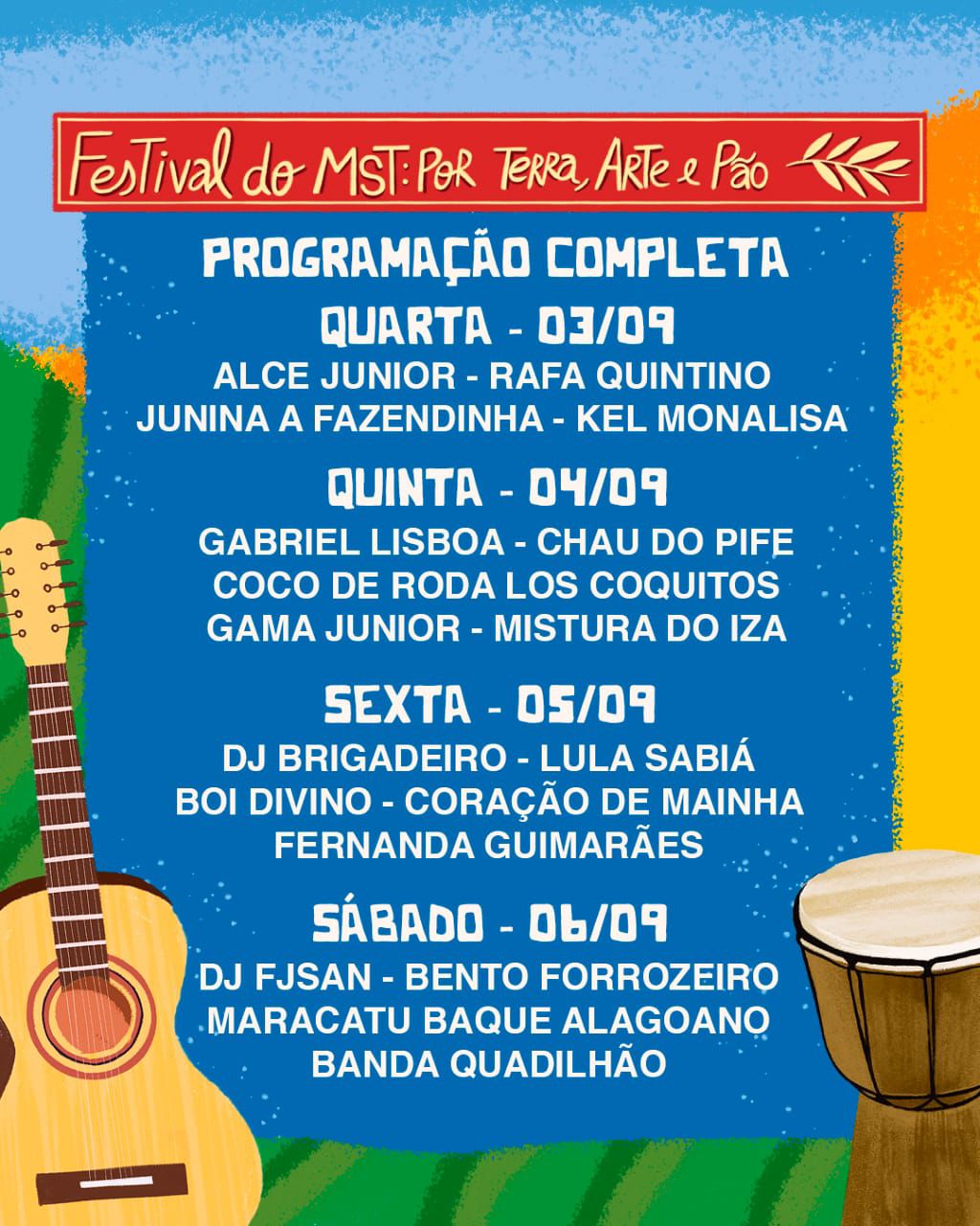 Festival movimenta Feira da Reforma Agrária em Maceió