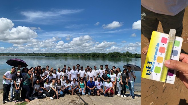 Projeto faz nova coleta para monitorar águas do Rio São Francisco, em Penedo » Alagoas Notícia Boa