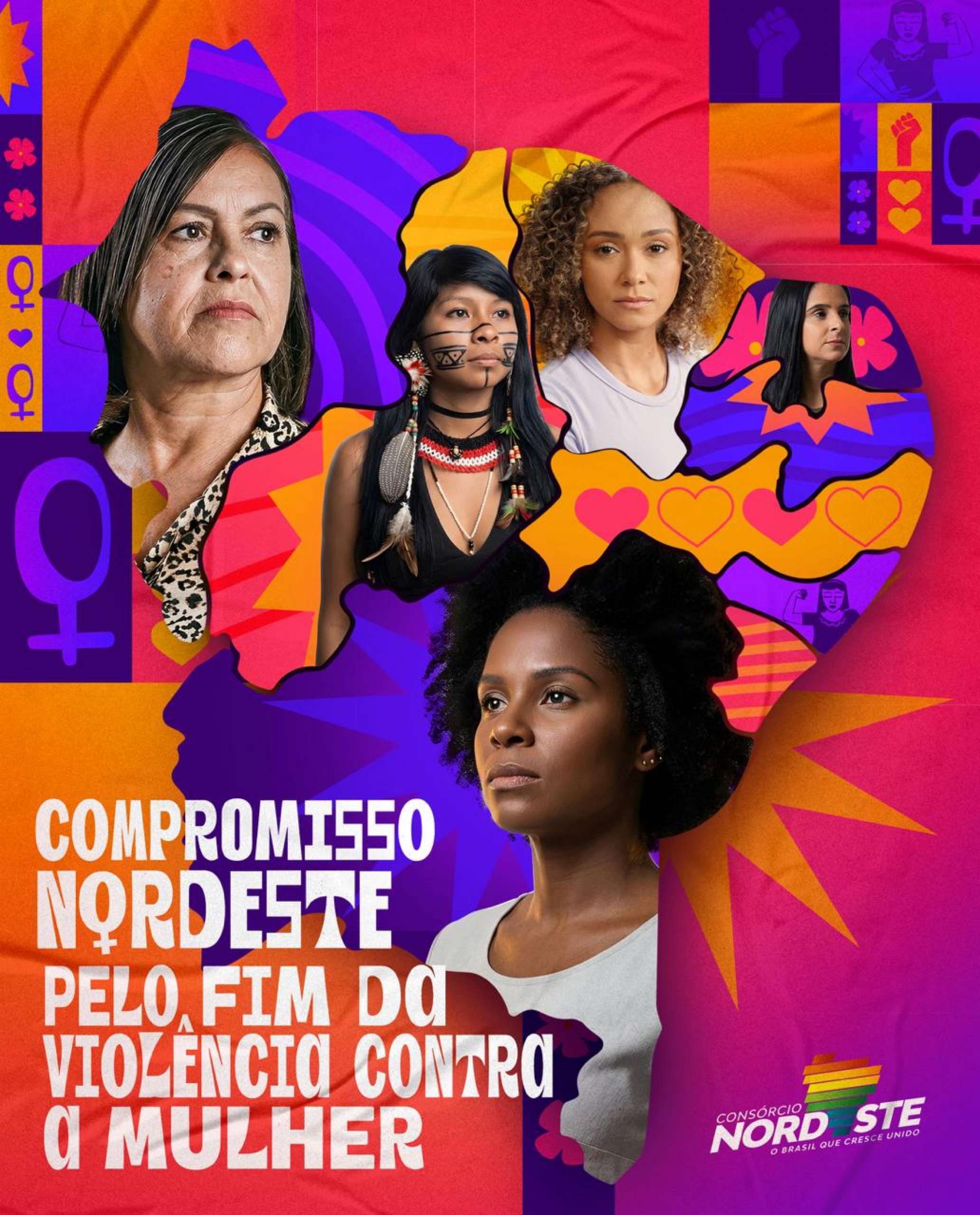 Consórcio Nordeste lança campanha regional em defesa da vida das mulheres