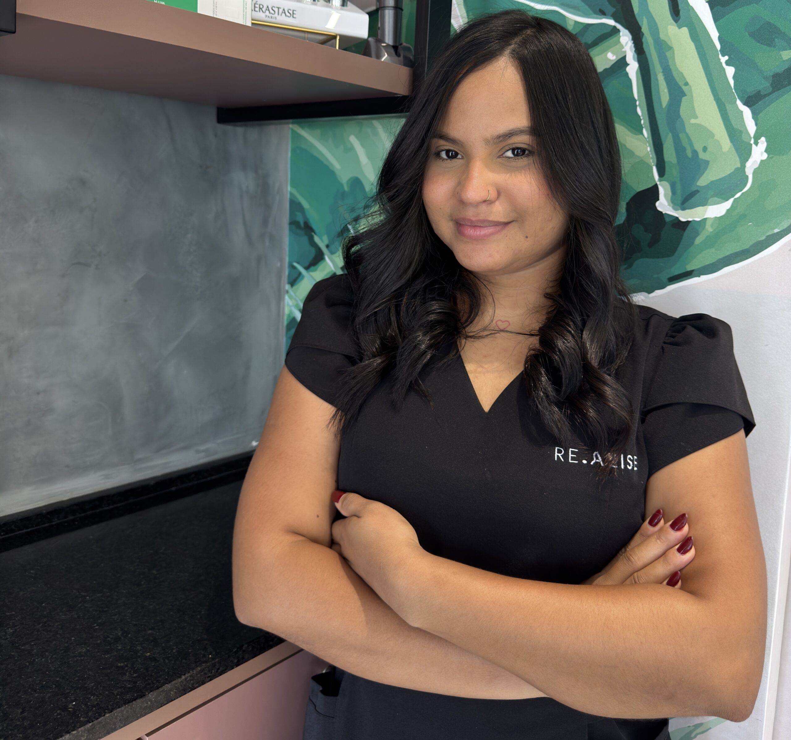 Salomé trabalha no Re.Alise