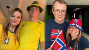 Alagoana e esposo dividem paixão e torcida por Noruega e Brasil » Alagoas Notícia Boa