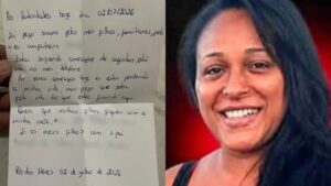 Ex-mulher de goleiro Bruno deixou carta antes de sumir — Foto: Reprodução
