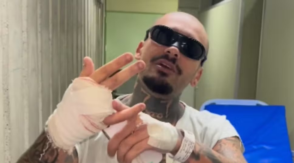Streamer tem dedo amputado ao pular grade do Rock in Rio