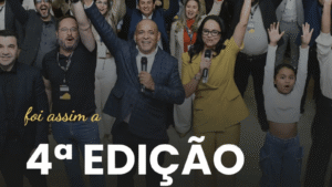 Participantes celebram o encerramento da 4ª edição do Conexão Empresarial, realizada em Tietê (SP), com empresários de mais de 20 cidades.