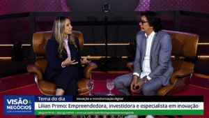Lilian Primo participa do programa Visão & Negócios, apresentado por Janguiê Diniz, em entrevista sobre inovação, empreendedorismo e transformação digital.